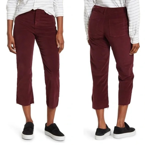 Frank & Eileen - Kinsale Performance Straight Leg Pants - Burgundy - Picture 2 of 14